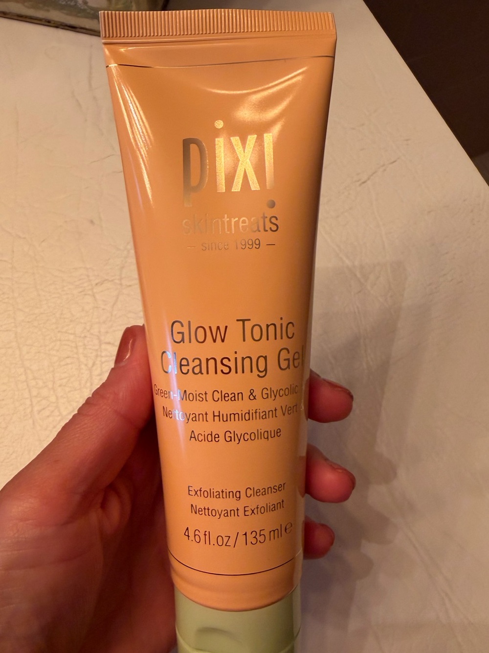 Pixi Glow Tonic Cleansing Gel - Peach & Light Green, brand new